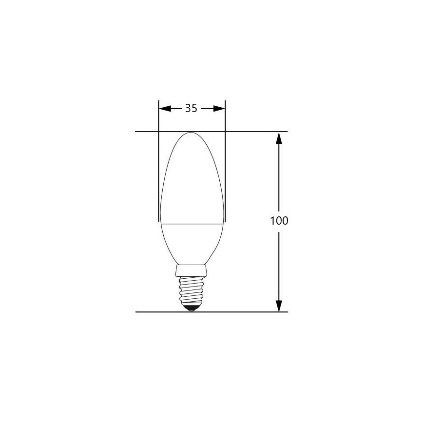 LED-polttimo E14/4W/230V 2700-3000K