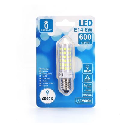LED-polttimo E14/6W/230V 6500K - Aigostar