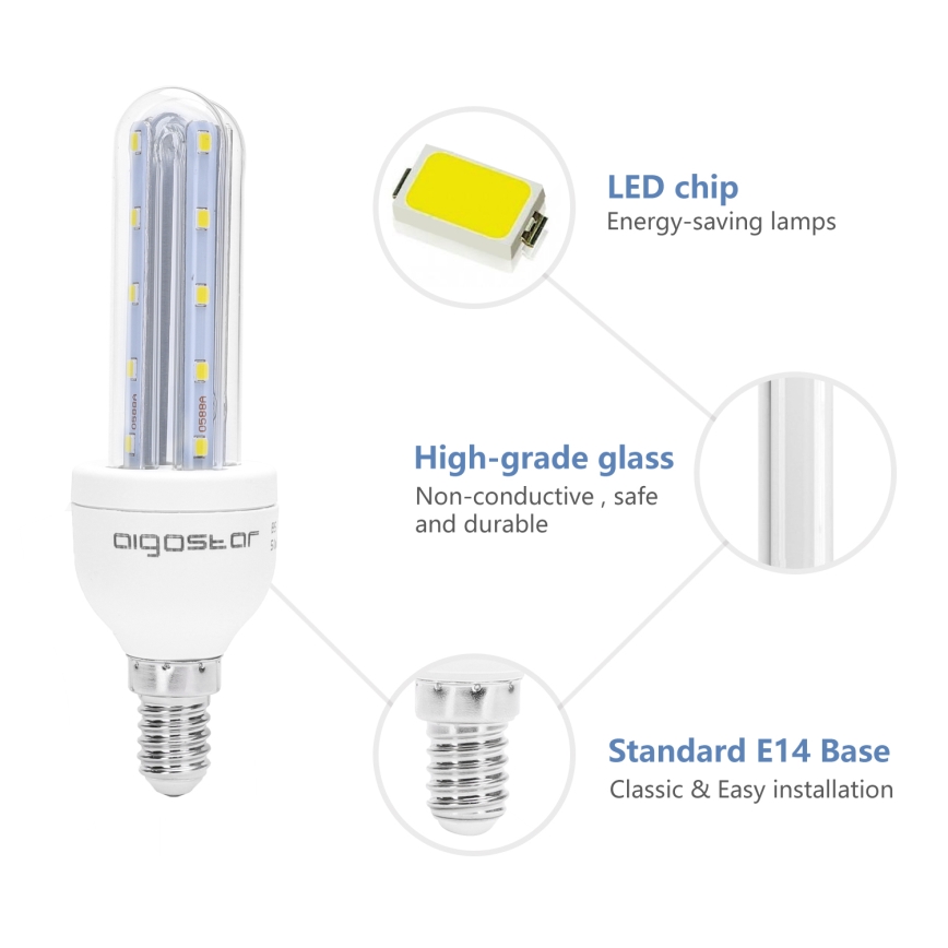 LED-polttimo E14/6W/230V 6500K - Aigostar