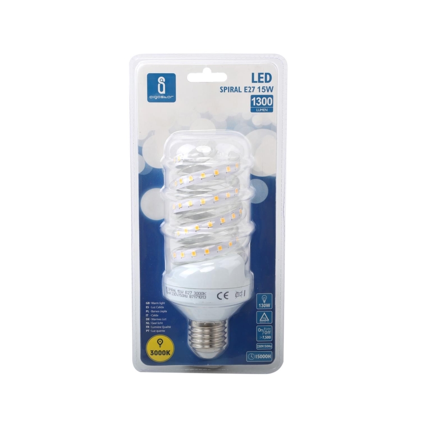 LED Polttimo E27/15W/230V 3000K - Aigostar