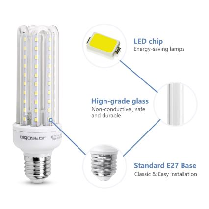 LED-polttimo E27/15W/230V 6500K - Aigostar