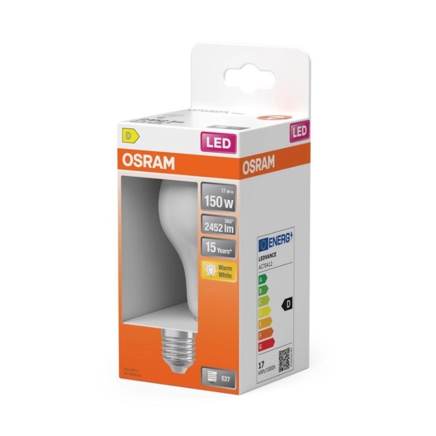 LED-polttimo E27/17W/230V 2700K - Osram