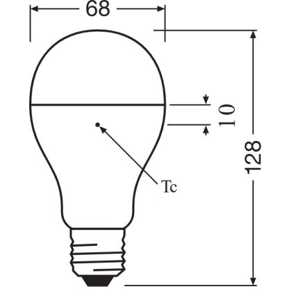 LED-polttimo E27/19W/230V 6500K - Osram