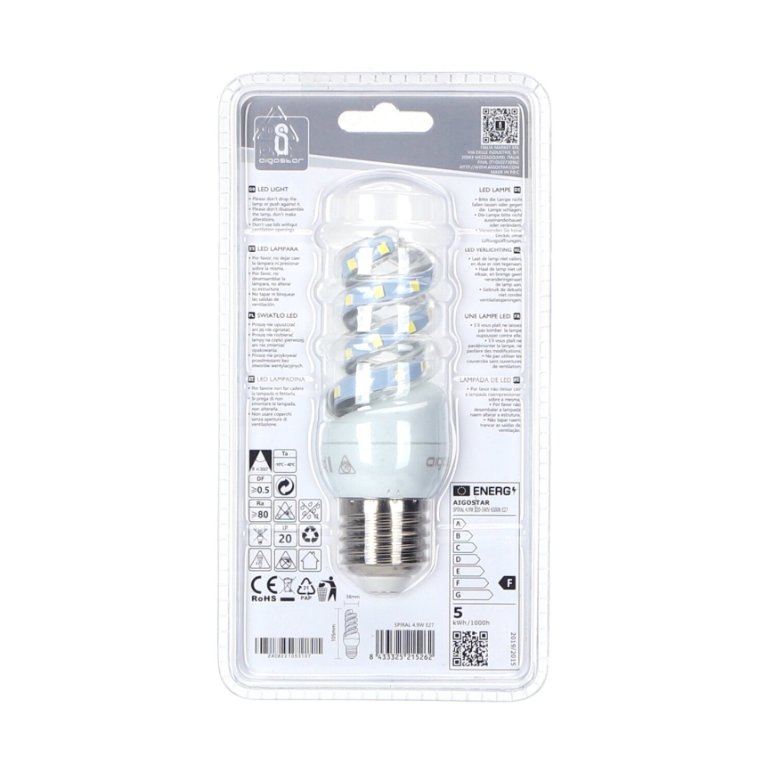 LED-polttimo E27/4,9W/230V 6500K - Aigostar