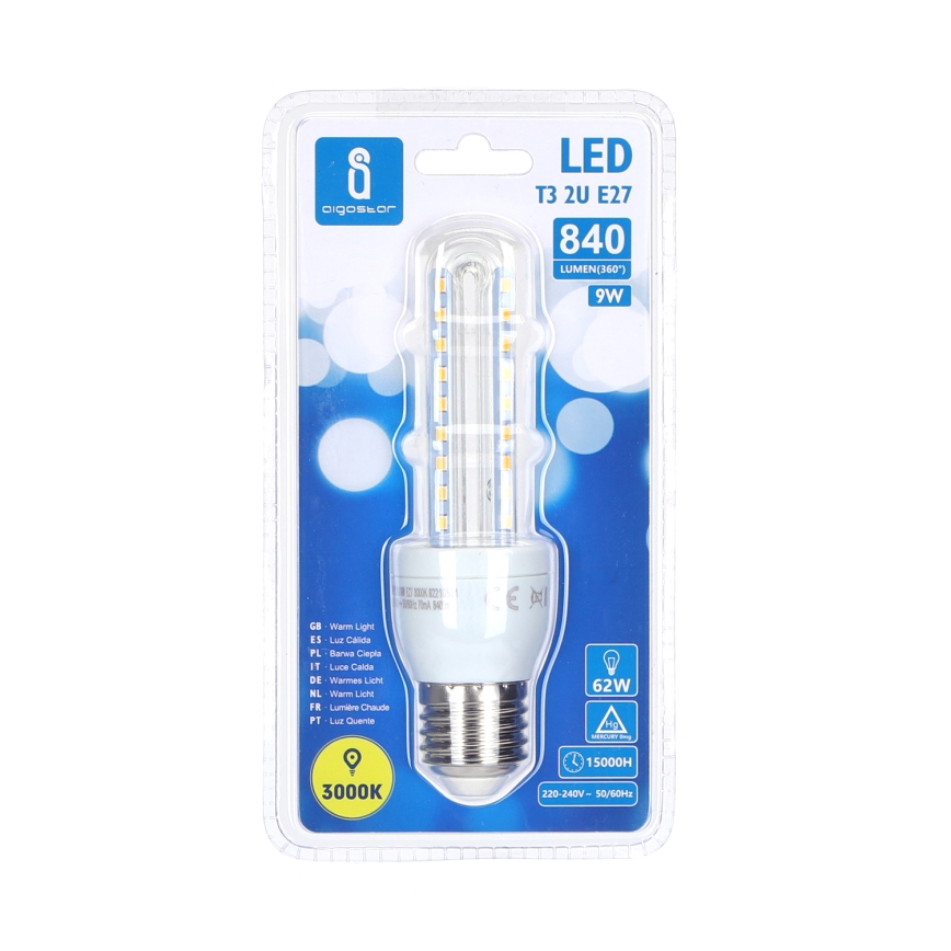 LED-polttimo E27/9W/230V 3000K - Aigostar