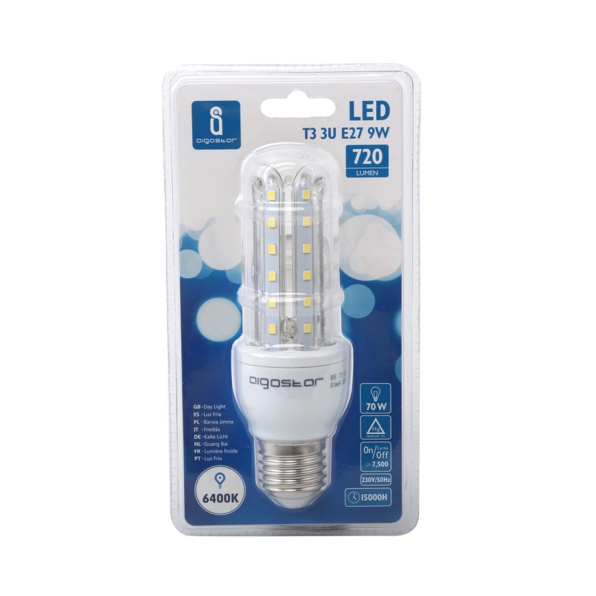 LED-polttimo E27/9W/230V 6500K - Aigostar