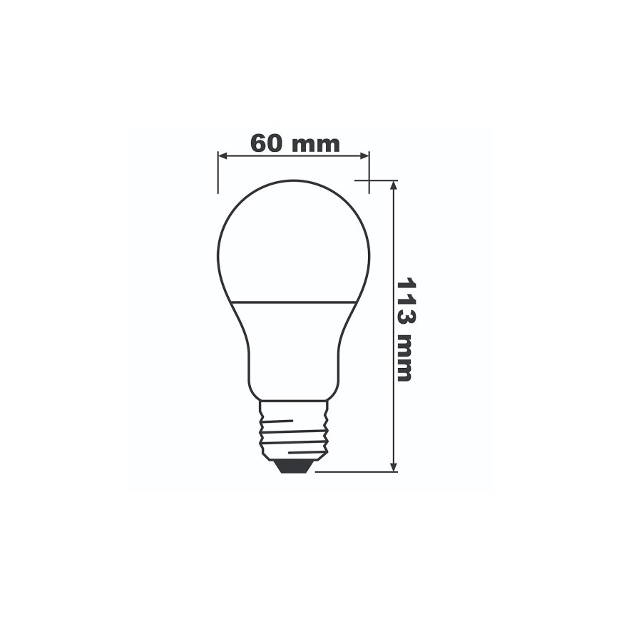 LED-polttimo ECO E27/8,5W/230V 2700K 806lm
