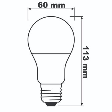 LED-polttimo ECO E27/8,5W/230V 4000K 806lm