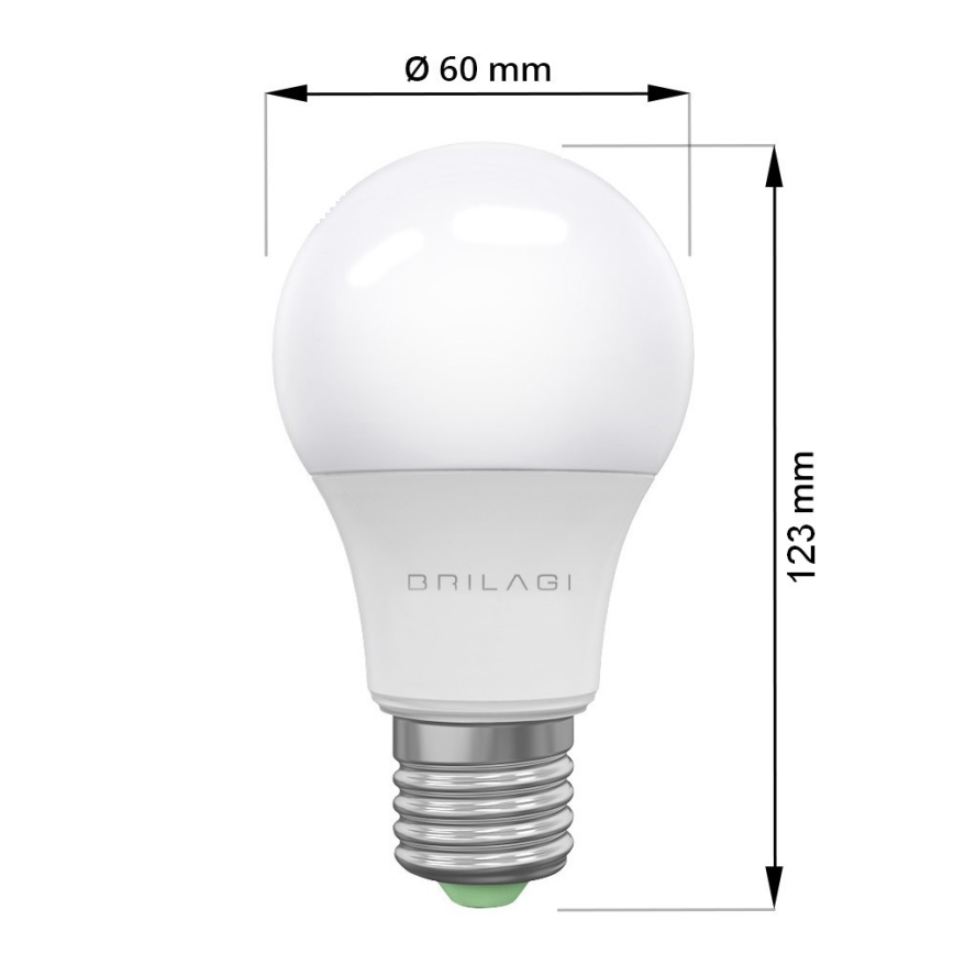 LED Polttimo ECOLINE A60 E27/15W/230V 6500K - Brilagi