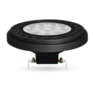 LED-polttimo ECOLINE AR111 G53/12W/12V 4000K 30° musta - Brilagi