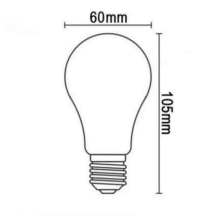 LED-polttimo FILAMENT A60 E27/12W/230V 330° 4000K