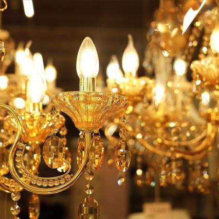 LED-polttimo FILAMENT AMBER E14/4W/230V 2200K