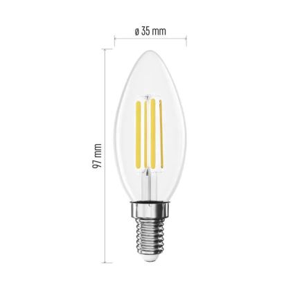 LED-polttimo FILAMENT E14/3,8W/230V 2700K Energialuokka A