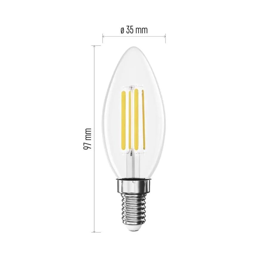 LED-polttimo FILAMENT E14/3,8W/230V 2700K Energialuokka A