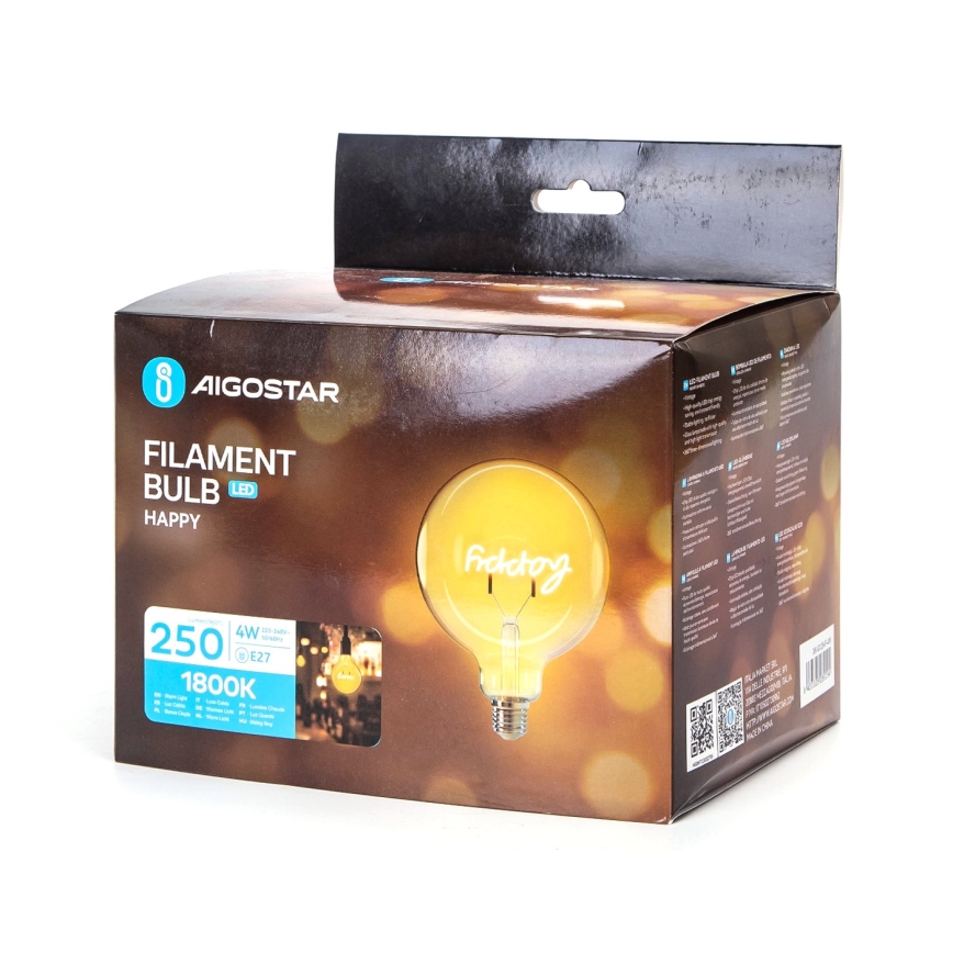 LED-polttimo FILAMENT E27/4W/230V 1800K happy - Aigostar