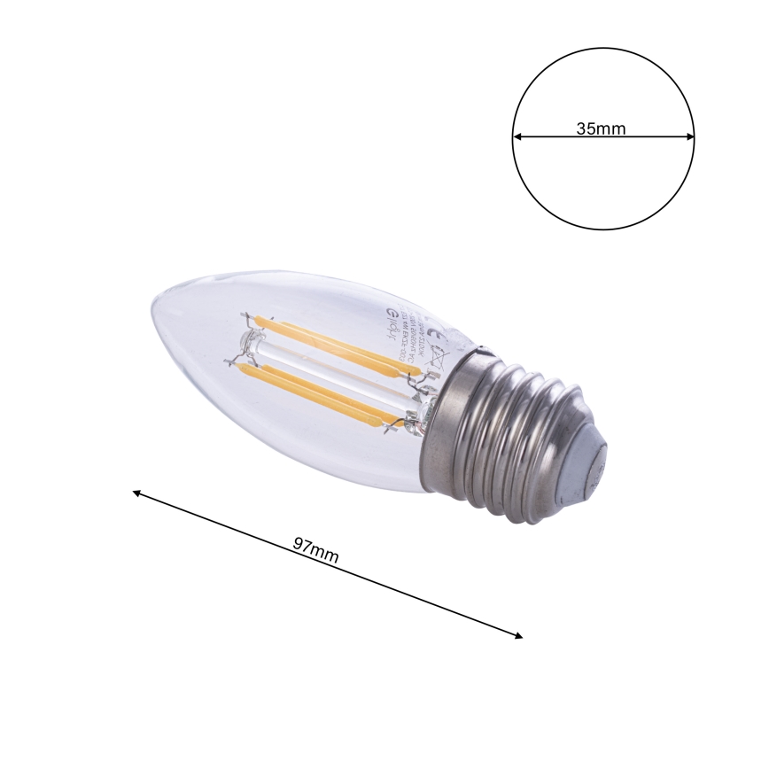 LED-polttimo FILAMENT E27/4W/230V 2700K