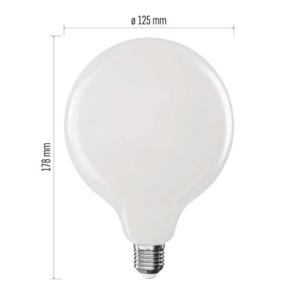 LED-polttimo FILAMENT G125 E27/18W/230V 4000K