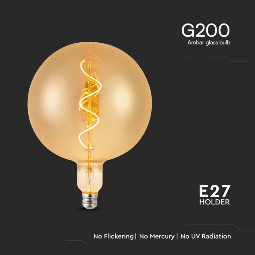 LED-polttimo FILAMENT G200 E27/4W/230V 2700K