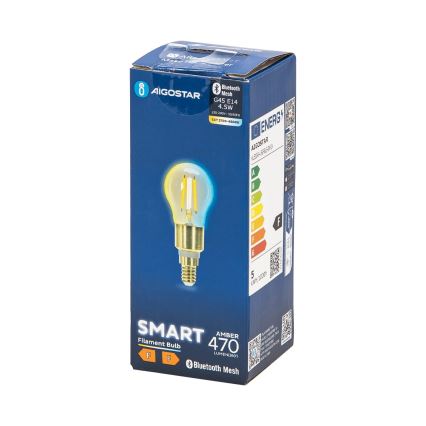 Himmennettävä LED-polttimo FILAMENT MESH Älykäs G45 E14/4,5W/230V 2700-6500K - Aigostar