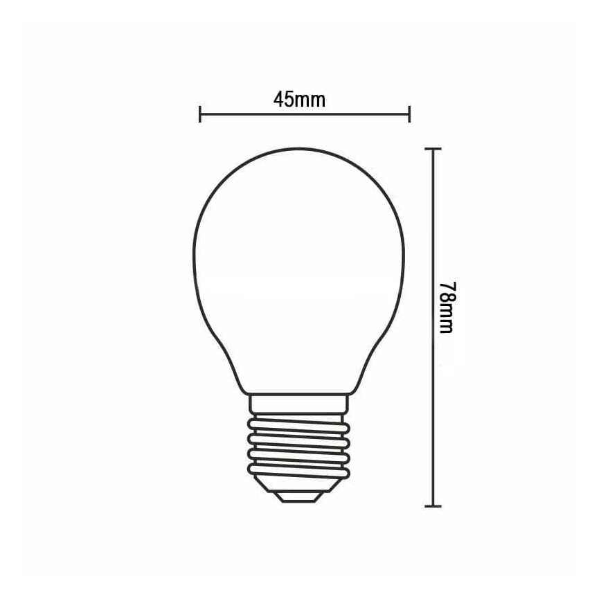LED-polttimo FILAMENT G45 E14/4W/230V 3000K