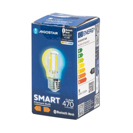 Himmennettävä LED-polttimo FILAMENT MESH Älykäs G45 E27/4,5W/230V 2700-6500K - Aigostar
