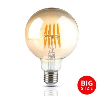 LED-polttimo FILAMENT G95 E27/8W/230V 2200K