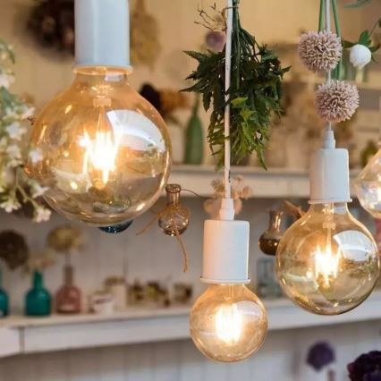 LED-polttimo FILAMENT G95 E27/8W/230V 2200K