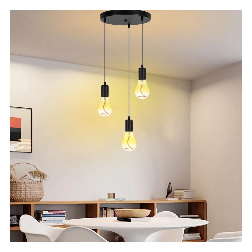 LED-polttimo FILAMENT SHAPE A60 E27/4W/230V 1800K keltainen