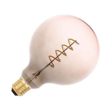 LED-polttimo FILAMENT SPIRAL G125 E27/4W/230V 2000K harmaa/vaaleanpunainen