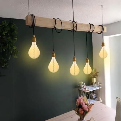 LED-polttimo FILAMENT SPIRAL VINTAGE A165 E27/4W/230V 2000K