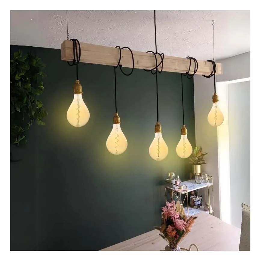 LED-polttimo FILAMENT SPIRAL VINTAGE A165 E27/4W/230V 2000K