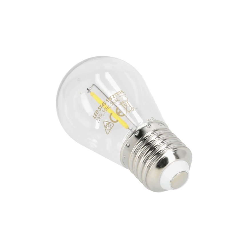 LED-polttimo FILAMENT ST45 E27/1W/230V 2700K