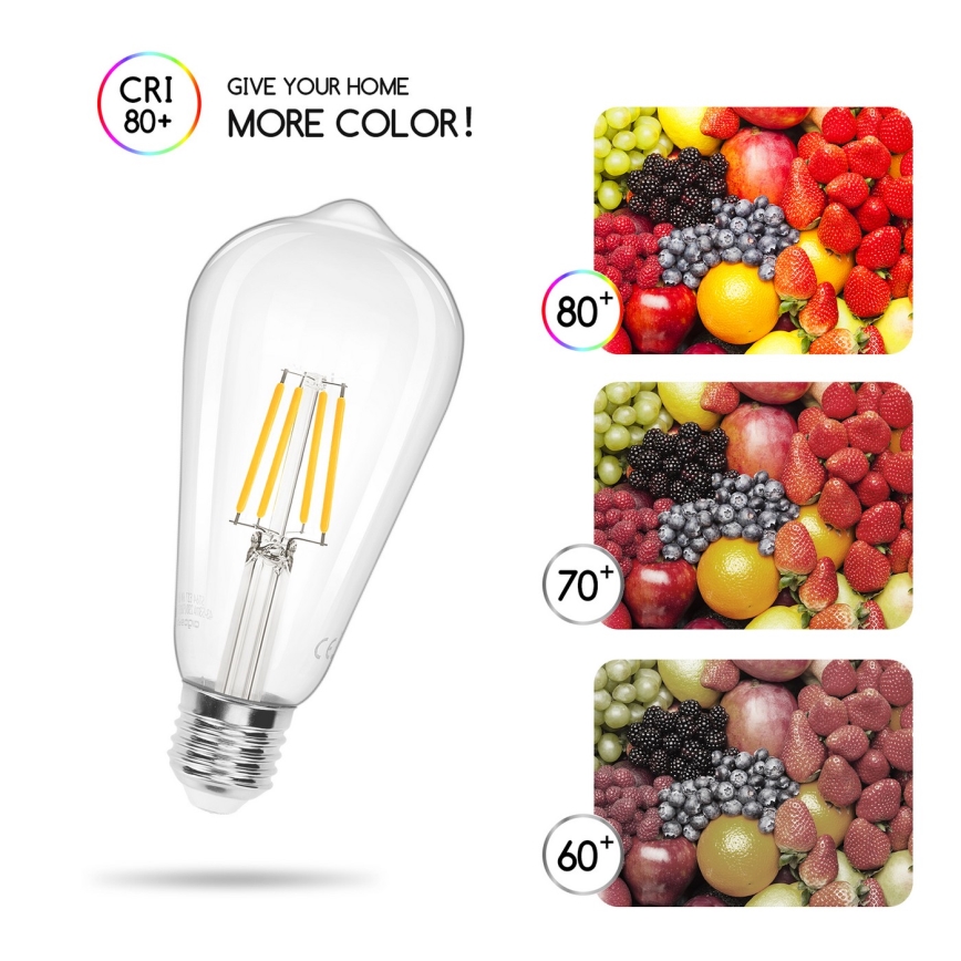 LED-polttimo FILAMENT ST64 E27/4W/230V 2700K - Aigostar