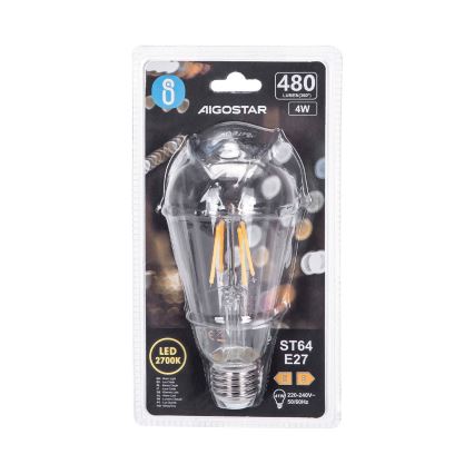 LED-polttimo FILAMENT ST64 E27/4W/230V 2700K - Aigostar