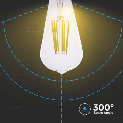 LED-polttimo FILAMENT ST64 E27/4W/230V 3000K Energialuokka A