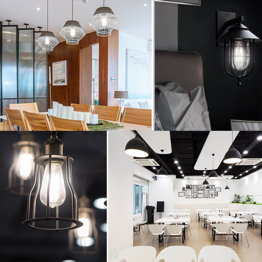 LED-polttimo FILAMENT ST64 E27/6W/230V 6500K - Aigostar