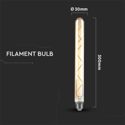 LED-polttimo FILAMENT T30 E27/7W/230V 2200K