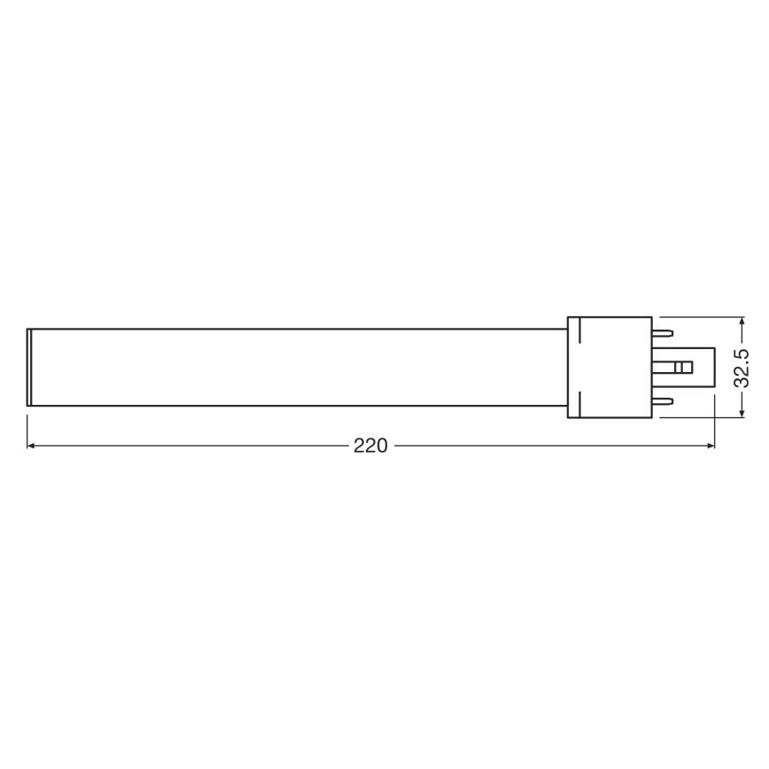 LED-polttimo G23/6W/230V 4000K - Osram