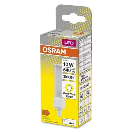 LED-polttimo G24d-1/5W/230V 3000K - Osram