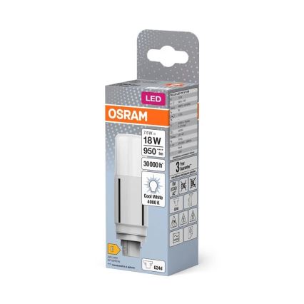 LED-polttimo G24d/7,5W/230V 4000K - Osram