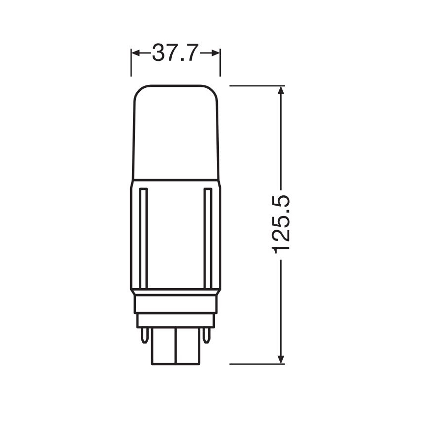 LED-polttimo G24d/9,5W/230V 3000K - Osram