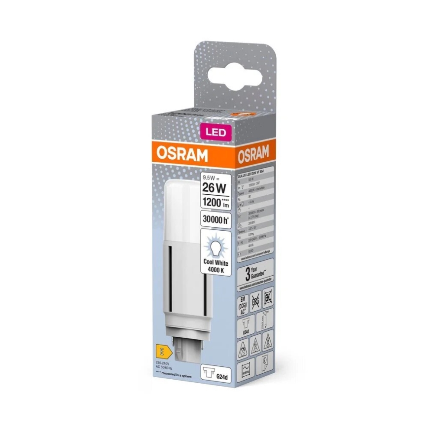 LED-polttimo G24d/9,5W/230V 4000K - Osram