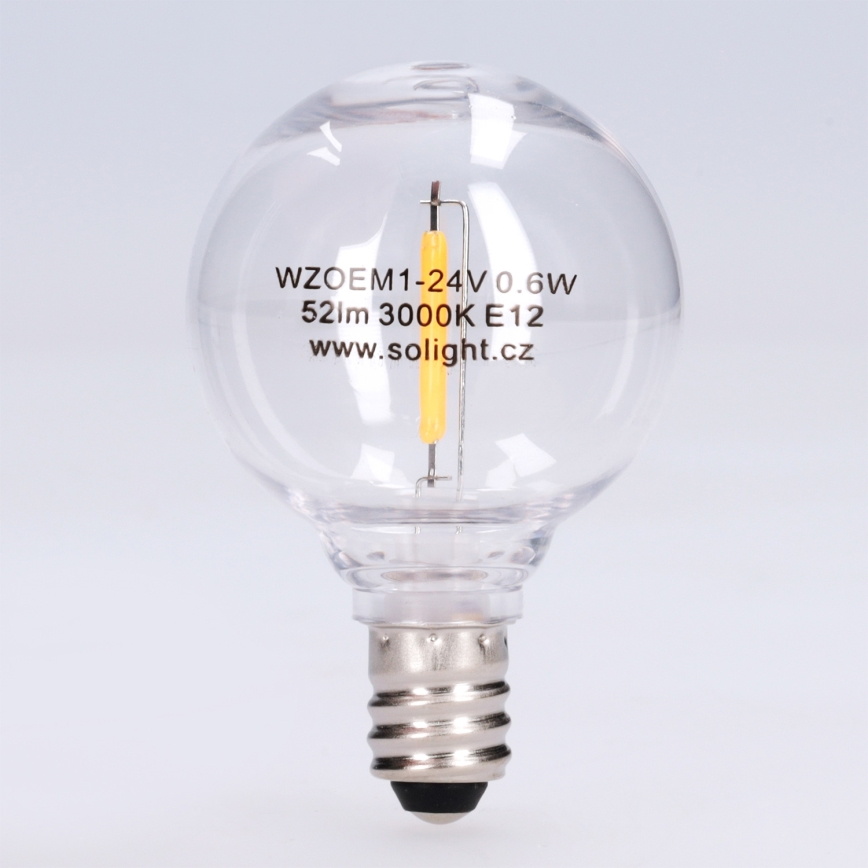 LED-polttimo G40 E12/0,6W/24V 3000K - Brilagi