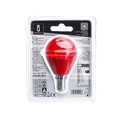 LED-polttimo G45 E14/4W/230V red - Aigostar