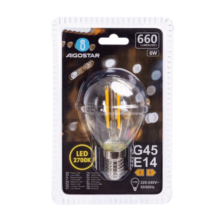 LED-polttimo G45 E14/6W/230V 2700K - Aigostar
