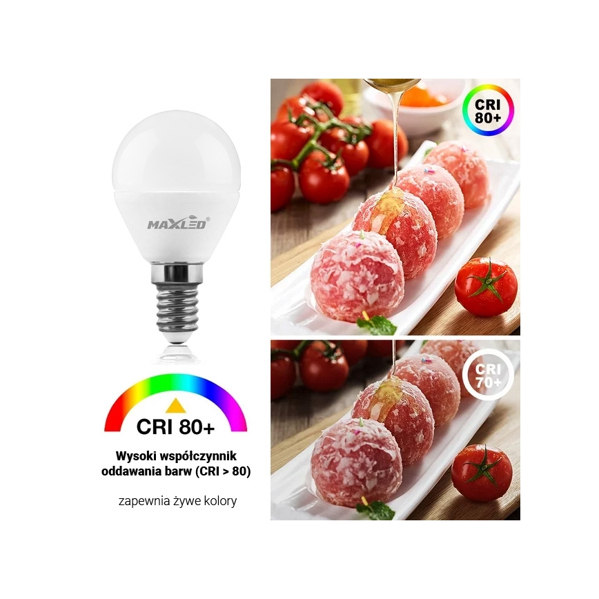 LED-polttimo G45 E14/7W/230V 4000K