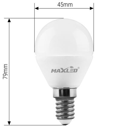 LED-polttimo G45 E14/7W/230V 4000K