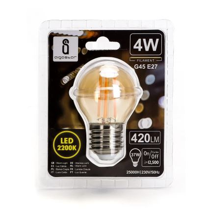 LED-polttimo G45 E27/4W/230V 2200K - Aigostar