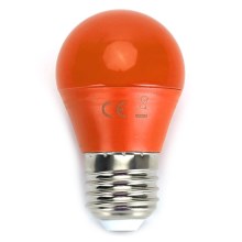LED Polttimo G45 E27/4W/230V oranssi - Aigostar