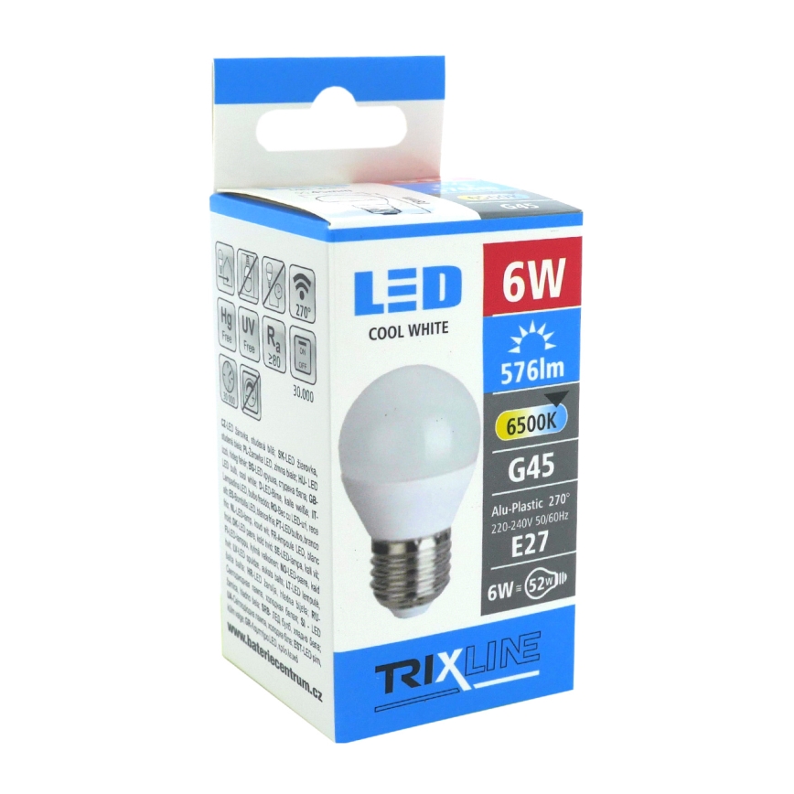 LED-polttimo G45 E27/6W/230V 6500K